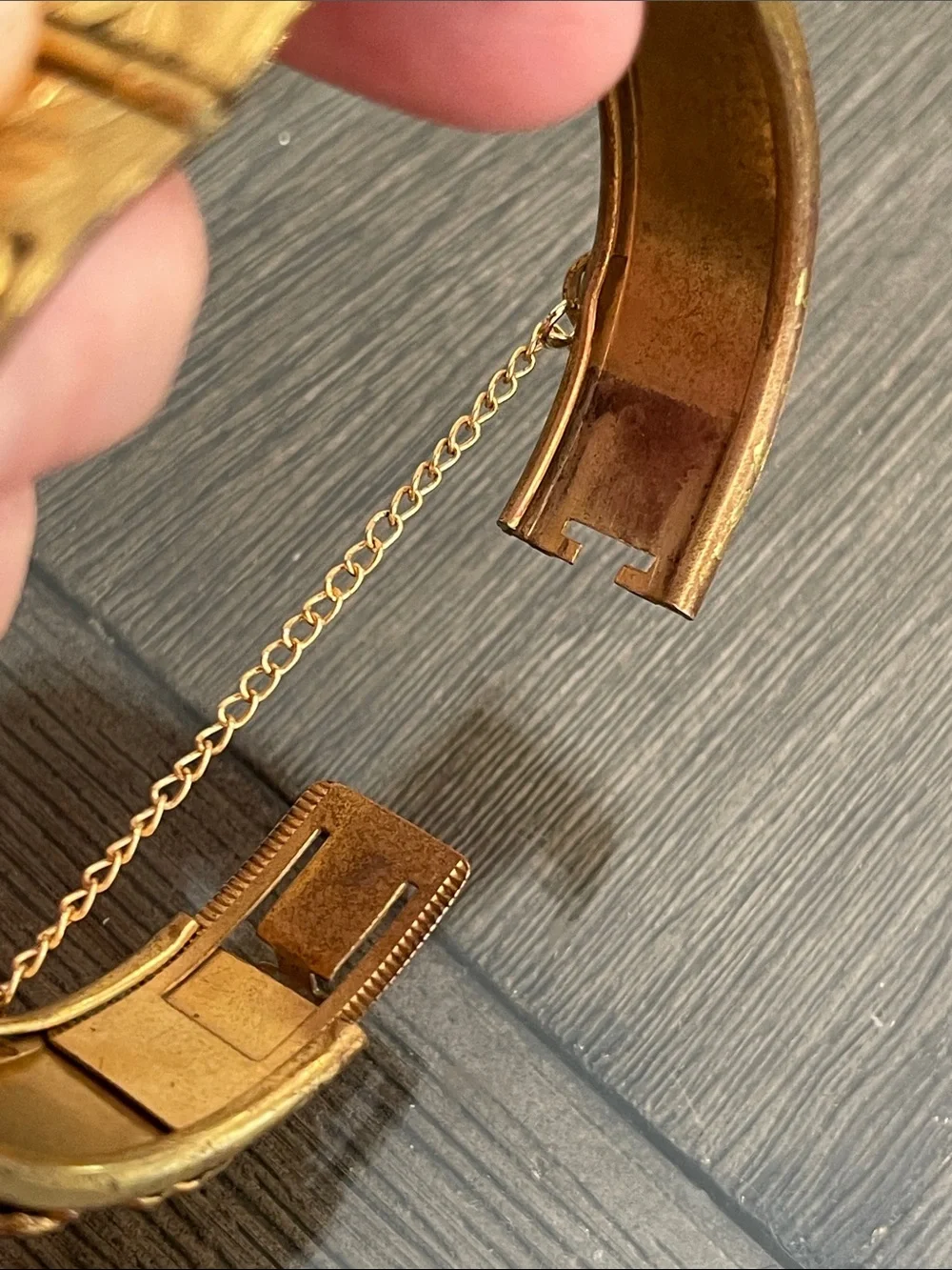 Vintage antique hinged
